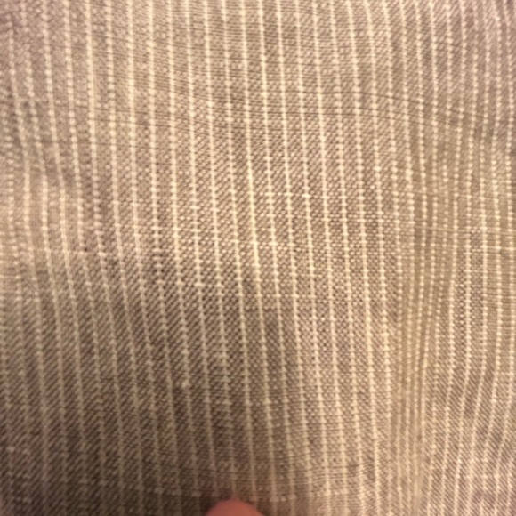 Clearance new Cold Water Creek 100% Linen Natural Fit Bootcut 14 Pin Striped Tan - Picture 8 of 8